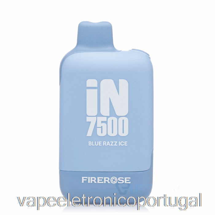 Vape Eletrônico Firerose Em 7500 Descartável Azul Razz Ice